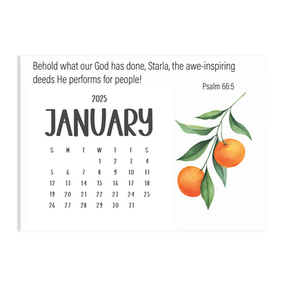 Behold! A Year Living in AWE of GOD - 2025 Calendar