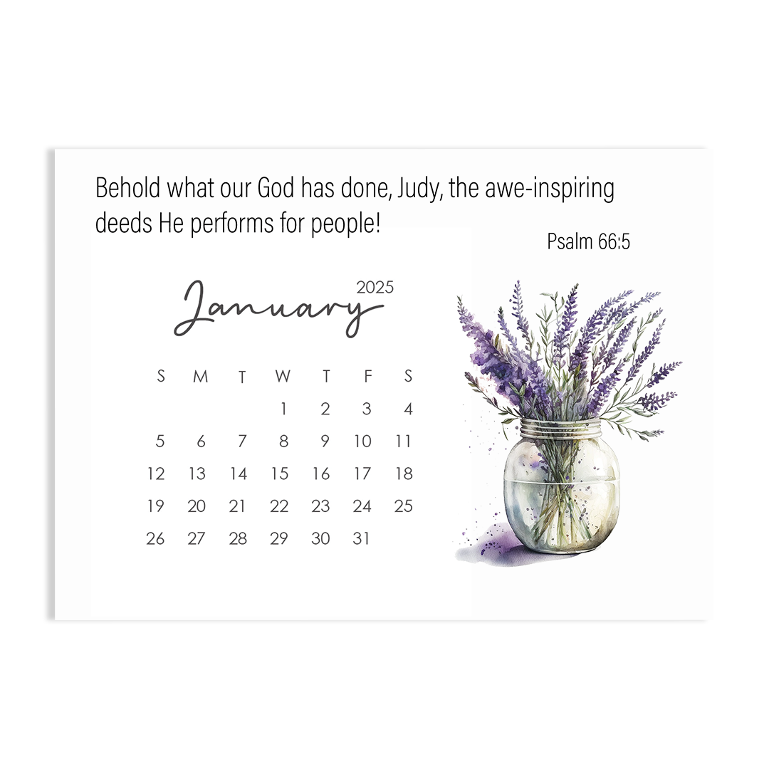 Behold! A Year Living in AWE of GOD - 2025 Calendar