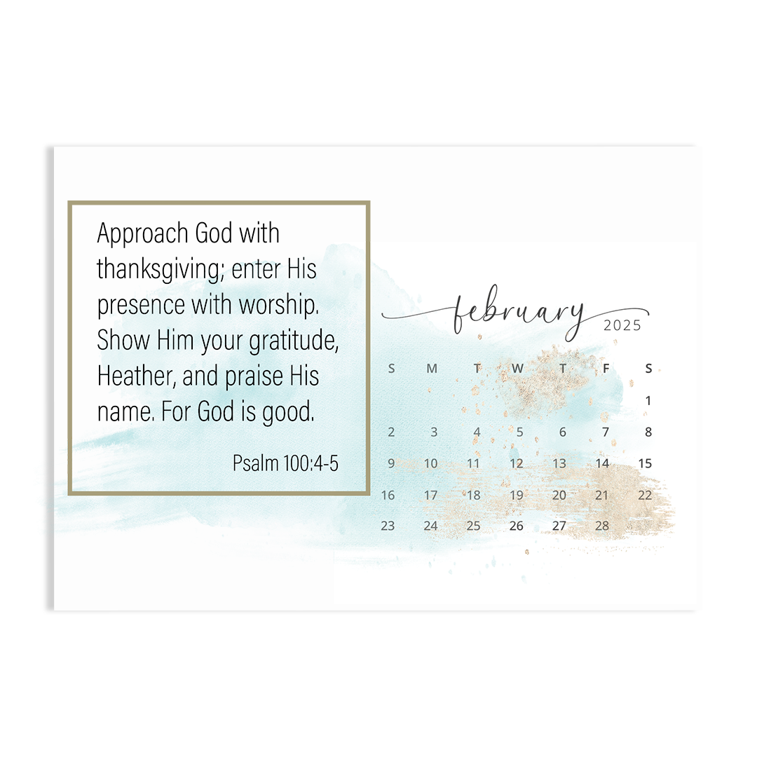 Trust in His Faithfulness - 2025 Calendar