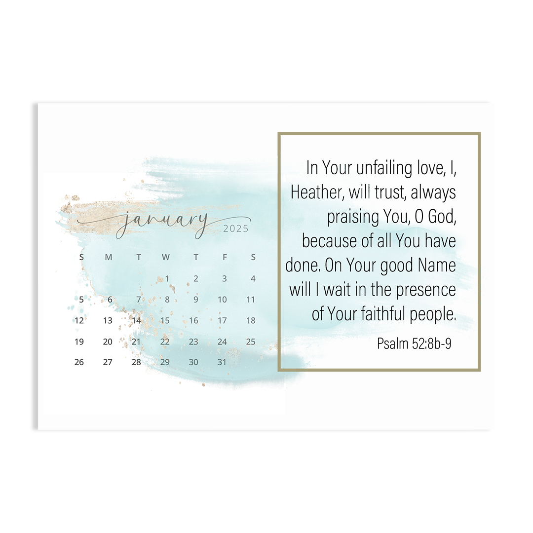 Trust in His Faithfulness - 2025 Calendar