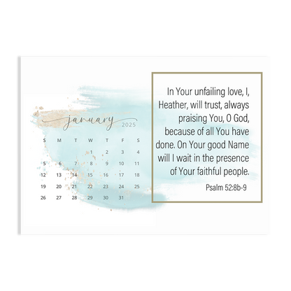 Trust in His Faithfulness - 2025 Calendar