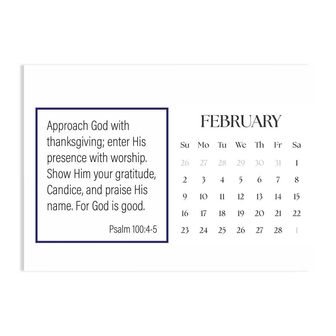 Trust in His Faithfulness - 2025 Calendar