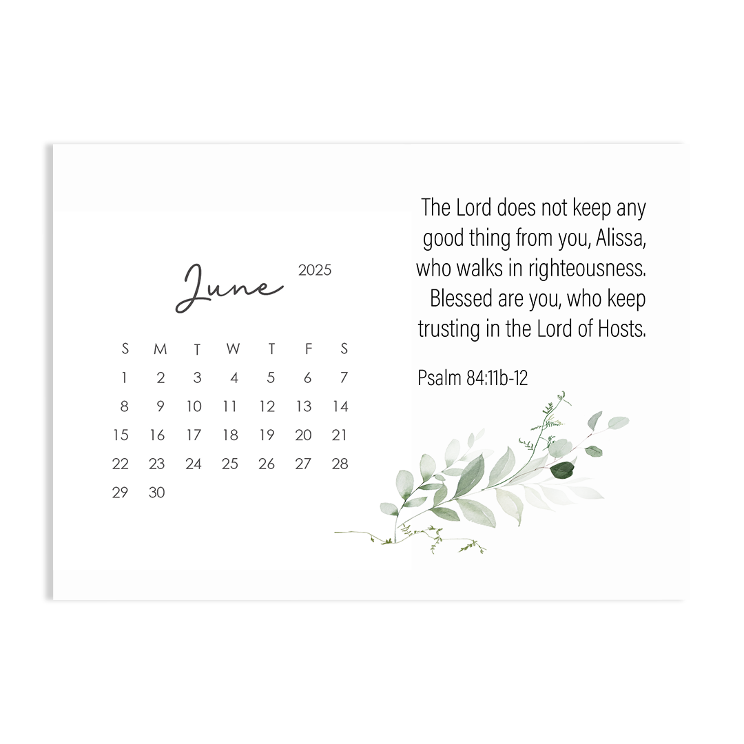 Trust in His Faithfulness - 2025 Calendar