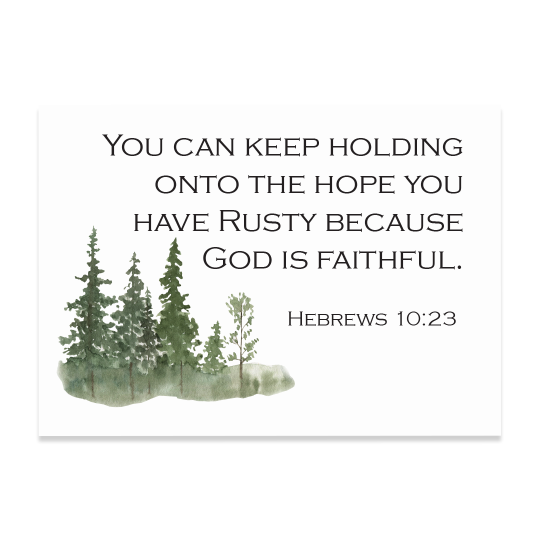 Hebrews 10:23 - Print